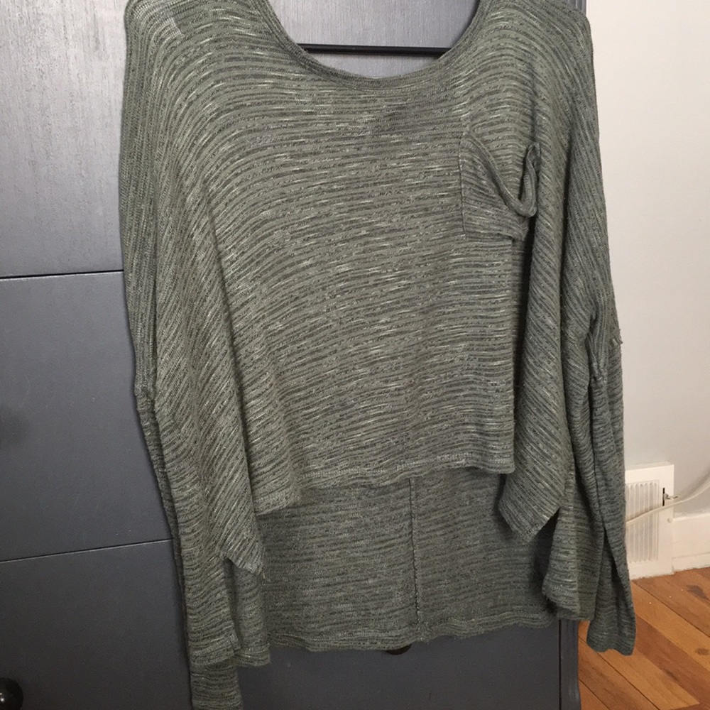 PacSun Olive Crop Sweater